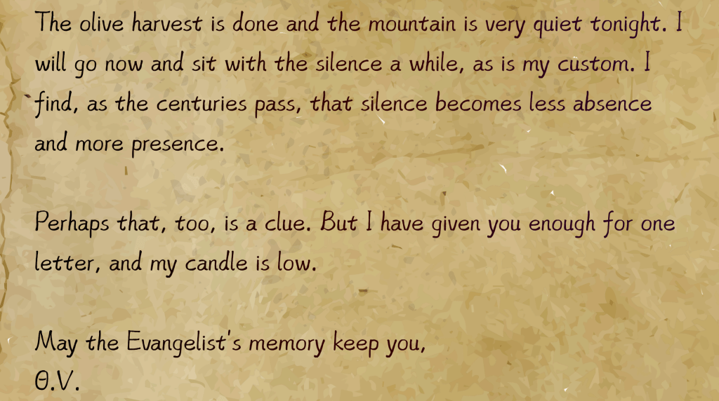 Entry 04 – Letter from Θ.V. to Noel&nbsp;Mathurin